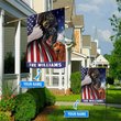 HUFDOG1003 Dachshund Personalized Flag
