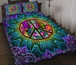 DIEH5002-HIPPIE-dachshund Quilt Bed Set