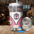 BIU20063001 Dachshund Hippie Personalized Stainless Steel Tumbler
