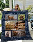QUI12002 Dachshund Quilt Blanket