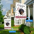 BIF20070402 Spoiled Dachshund Lives Here Personalized Flag