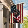 BIF1121 Black Dachshund Personalized Flag