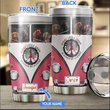 BIU20063001 Dachshund Hippie Personalized Stainless Steel Tumbler