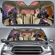 THC0109 Black Dachshund Car Sun Shade
