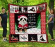 DDQ121101 Bernese Mountain Dog Xmas Quilt Blanket