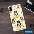 DUP1003 Bernese Mountain Personalized Glass Phone Case