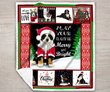 DDQ121101 Bernese Mountain Dog Xmas Quilt Blanket