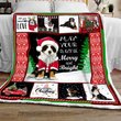 DDQ121101 Bernese Mountain Dog Xmas Quilt Blanket
