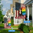 MHFCHO302 Bernese Mountain Dog LGBT Personalized Flag