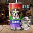 MHUCHO102 Bernese Mountain Dog LGBT Personalized Stainless Steel Tumbler