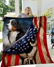 THQDOG54005 Bernese Mountain Dog Quilt Blanket