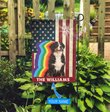 MHFCHO402 Bernese Mountain Dog LGBT Personalized Flag