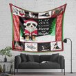 DDUSAB121101 Bernese Mountain Dog Xmas Fleece Blanket – Made in USA