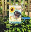DUF0105 Bernese Mountain Dog Sunflower Personalized Garden Flag
