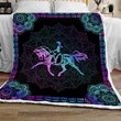 HORSEBACK RIDING Quilt Bed Set & Quilt Blanket THE5155 THQ0181