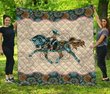 HORSEBACK RIDING Quilt Bed Set & Quilt Blanket THE5154 THQ0182