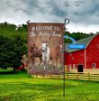 BIF20070704 Horses Welcome To The Farm Personalized Flag