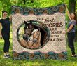 TUQ5002 TUE5002 Horse Quilt Bed Set & Quilt Blanket