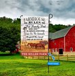 HUF4005 Horses Farmhouse Personalized Flag