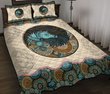THE5057 Yin Yang dog horse Quilt Bed Set