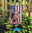 THF0271 Horse USA Personalized Flag