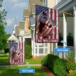 THF0271 Horse USA Personalized Flag