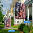 THF0273 Horse USA Personalized Flag