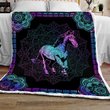 Horse Quilt Bed Set & Quilt Blanket THE20070704-THQ20070704