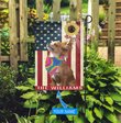 MHFCHO212 Chihuahua Hippie Personalized Flag