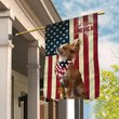 THF0122 chihuahua God Bless House Flag