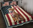 Chihuahua God Bless America Quilt Bed Set & Quilt Blanket
