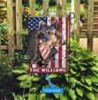 THF0276 Chihuahua USA Personalized Flag