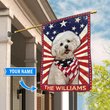 DIF3015-Bichon Frisé Personalized Flag