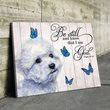 THD0104 Bichon Frisé Matte Canvas
