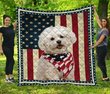Bichon Frisé Quilt Bed Set & Quilt Blanket