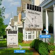 BIF2309 Beware Bichon Frises Live here Personalized Flag