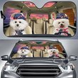 THC0108 Bichon Frisé Car Sun Shade