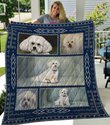 QUI3004 Bichon Frisé Quilt Blanket