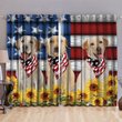 DIWD10004-Labrador Retriever WINDOW CURTAINS