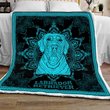 MHQD2006 Labrador Retriever Mandala Quilt Blanket