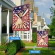DIF6022-Labrador Retriever God bless america - 4th of july Personalized Flag