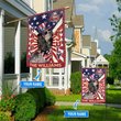 DIF6017-English Cocker Spaniel God bless america - 4th of july Personalized Flag