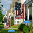 THF0182 English Cocker Spaniel God Bless America Personalized Flag