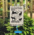 BIF2709 In This House We Love Great Pyrenees Personalized Garden Flag