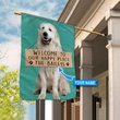 THF20072910 Great Pyrenees-Welcome to our happy place Personalized Flag