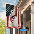 THF0172 Great Pyrenees God Bless America Personalized Flag