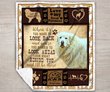 THQUSA1005 Great Pyrenees Personalized Fleece Blanket – Made in USA