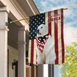 THF0127 Great Pyrenees God Bless House Flag