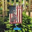THF0187 Greyhound God Bless America Personalized Flag