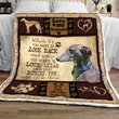 THQUSA1006 Greyhound Personalized Fleece Blanket – Made in USA